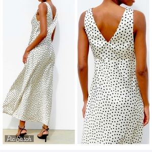 Zara satin slip dress Large NWT
